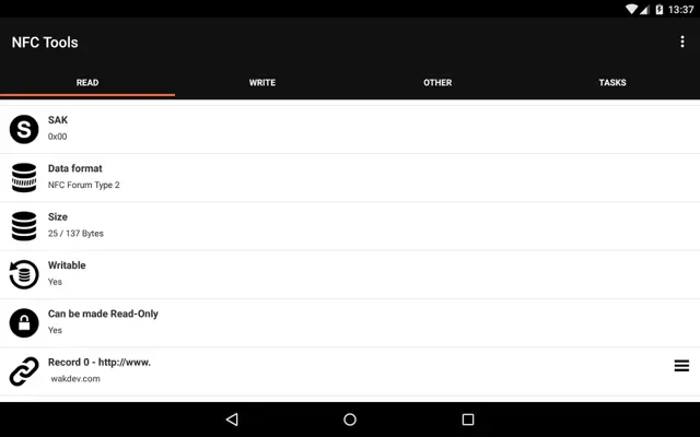 NFC Tools android App screenshot 9