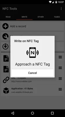 NFC Tools android App screenshot 3