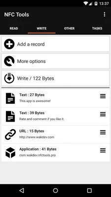 NFC Tools android App screenshot 4